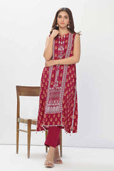 1 Piece Unstitched Printed Linen Shirt VS-42001