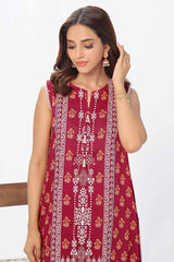 1 Piece Unstitched Printed Linen Shirt VS-42001