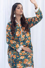 2 Piece Printed Khaddar Unstitched Suit CWT-32006