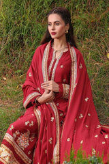 3 Piece Embroidered Linen Unstitched Suit LT-32012