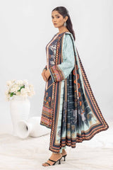 3 Piece Printed Cotail Unstitched Suit WNS-32209 B
