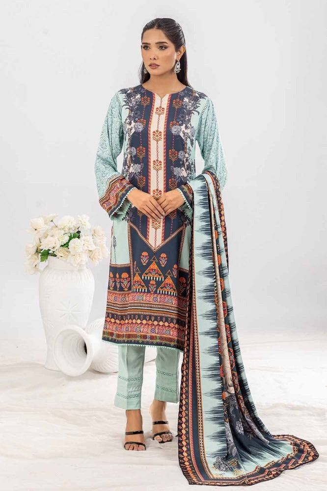 3 Piece Printed Cotail Unstitched Suit WNS-32209 B