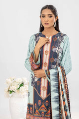 3 Piece Printed Cotail Unstitched Suit WNS-32209 B