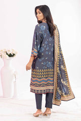 3 Piece Printed Chambray Unstitched Suit WNS-32213 A