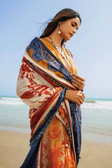 3 Piece Digital Printed Corduroy Unstitched Suit with Cotton Net Dupatta CD-32008