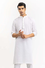 White Basic Kurta KR-PLN22-028