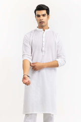 White Basic Kurta KR-PLN22-028