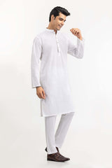 White Basic Kurta KR-PLN22-028