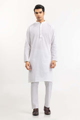 White Basic Kurta KR-PLN22-028