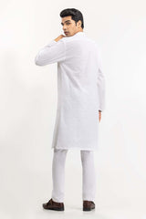White Basic Kurta KR-PLN22-028