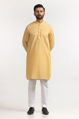 Yellow Basic Kurta KR-STY24-013