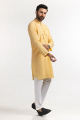 Yellow Basic Kurta KR-STY24-013