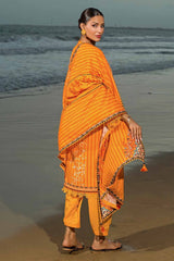 3 Piece Embroidered Khaddar Unstitched Suit  K-32005