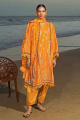 3 Piece Embroidered Khaddar Unstitched Suit  K-32005