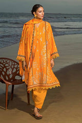 3 Piece Embroidered Khaddar Unstitched Suit  K-32005