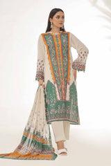3 Piece Unstitched Printed Lawn Suit CLP-42084