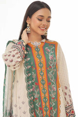 3 Piece Unstitched Printed Lawn Suit CLP-42084