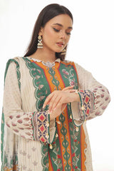 3 Piece Unstitched Printed Lawn Suit CLP-42084