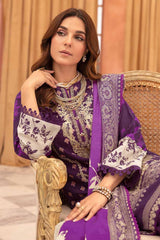 3 Piece Embroidered Khaddar Unstitched Suit  K-32040
