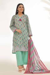 3 Piece Unstitched Printed Lawn Suit CLP-42086