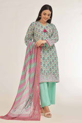3 Piece Unstitched Printed Lawn Suit CLP-42086