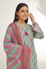 3 Piece Unstitched Printed Lawn Suit CLP-42086