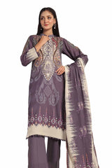 3 Piece Unstitched Embroidered Printed Lawn Suit CLP-32312