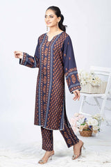 Printed Twill Linen Unstitched Shirt WNSS-32011