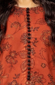 3 Piece Unstitched Embroidered Karandi Suit with Pashmina Suit AP-42001