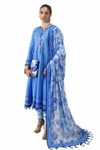 3 Piece Unstitched Diamantes Printed Lawn Suit with Denting Lawn Dupatta DN-42034