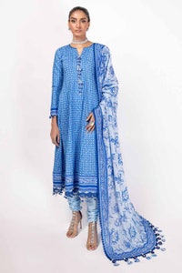 3 Piece Unstitched Diamantes Printed Lawn Suit with Denting Lawn Dupatta DN-42034