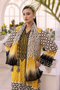 3 Piece Unstitched Embroidered Printed Lawn Suit with Printed Lawn Dupatta CL-52316