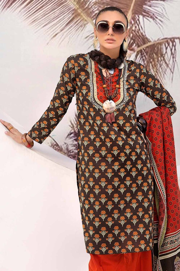 2 Piece Lawn Printed Unstitched Suit TL-32079 A