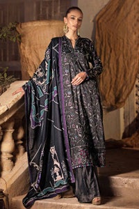 3 Piece Embroidered Karandi Unstitched Suit AY-32037