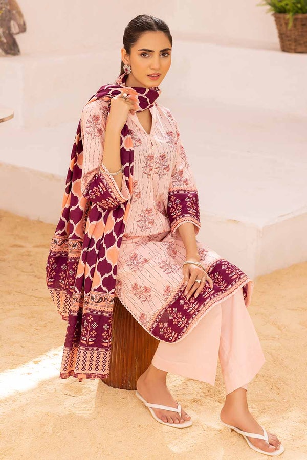 3 Piece Printed Lawn Unstitched Suit CL-32365 A