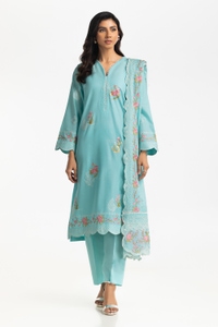 3PC Lawn Embroidered Suit IUSTKSD-499