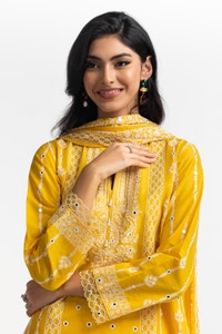 3PC Lawn Embroidered Suit IUSTKSD-569