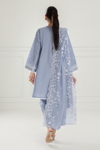 3PC Lawn Embroidered Suit IUSTKSD-585