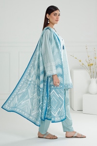 3PC Lawn Lacquer Printed Suit IUSTKSD-511