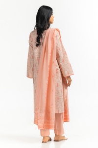 3PC Lawn Lacquer Printed Suit With Embroidered IUSTKSD-537
