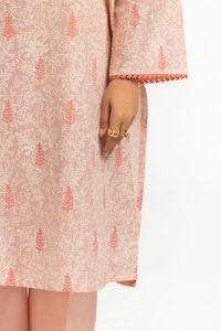 3PC Lawn Lacquer Printed Suit With Embroidered IUSTKSD-537