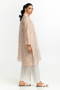 3PC Lawn Printed Suit With Embroidered IUSTKSD-543