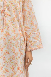 3PC Lawn Printed Suit With Embroidered IUSTKSD-543