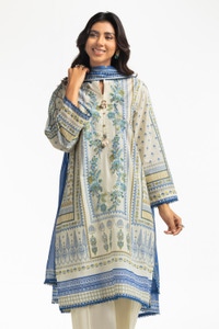 3PC Lawn Printed Embroidered Suit IUSTKSD-544
