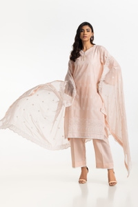 3PC Lawn Schiffli Embroidered Suit IUSTKSD-532