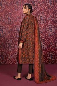 3 Piece Cotton Linen Unstitched Suit K-32002