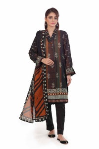 3 Piece Unstitched Printed Lawn Suit CA-42078