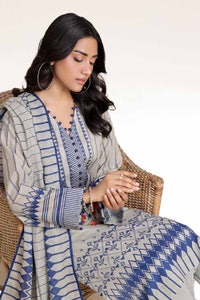 3 Piece Unstitched Printed Lawn Suit CLP-42163