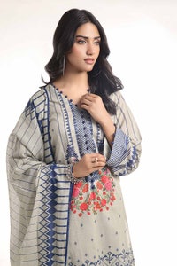 3 Piece Unstitched Printed Lawn Suit CLP-42163