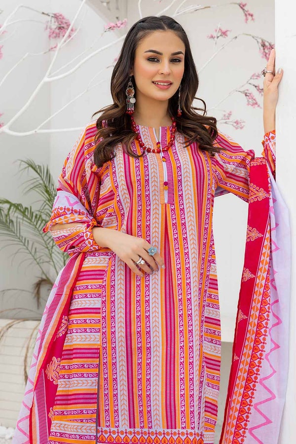 3 Piece Printed Lawn Unstitched Suit CL-32585 A